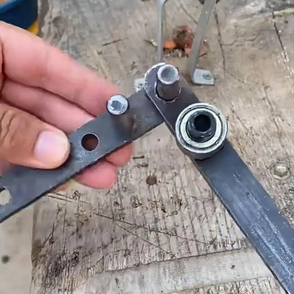 Manual Steel Fixture Bender – Bearing Design for DIY & Garden