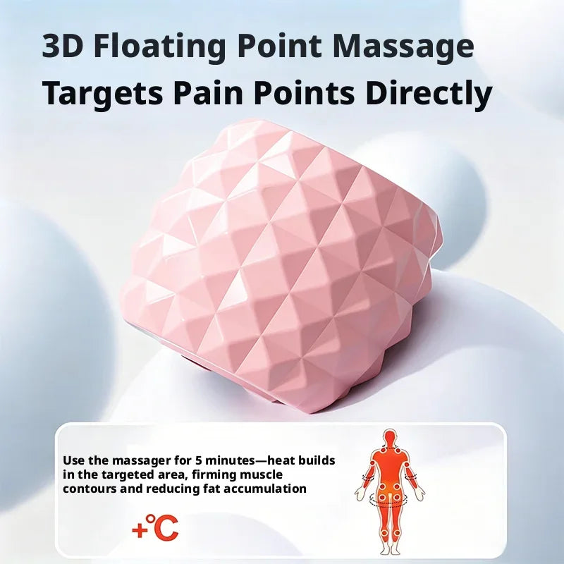 9-Roller Leg Massage Ring | Portable Handheld Roller Tool