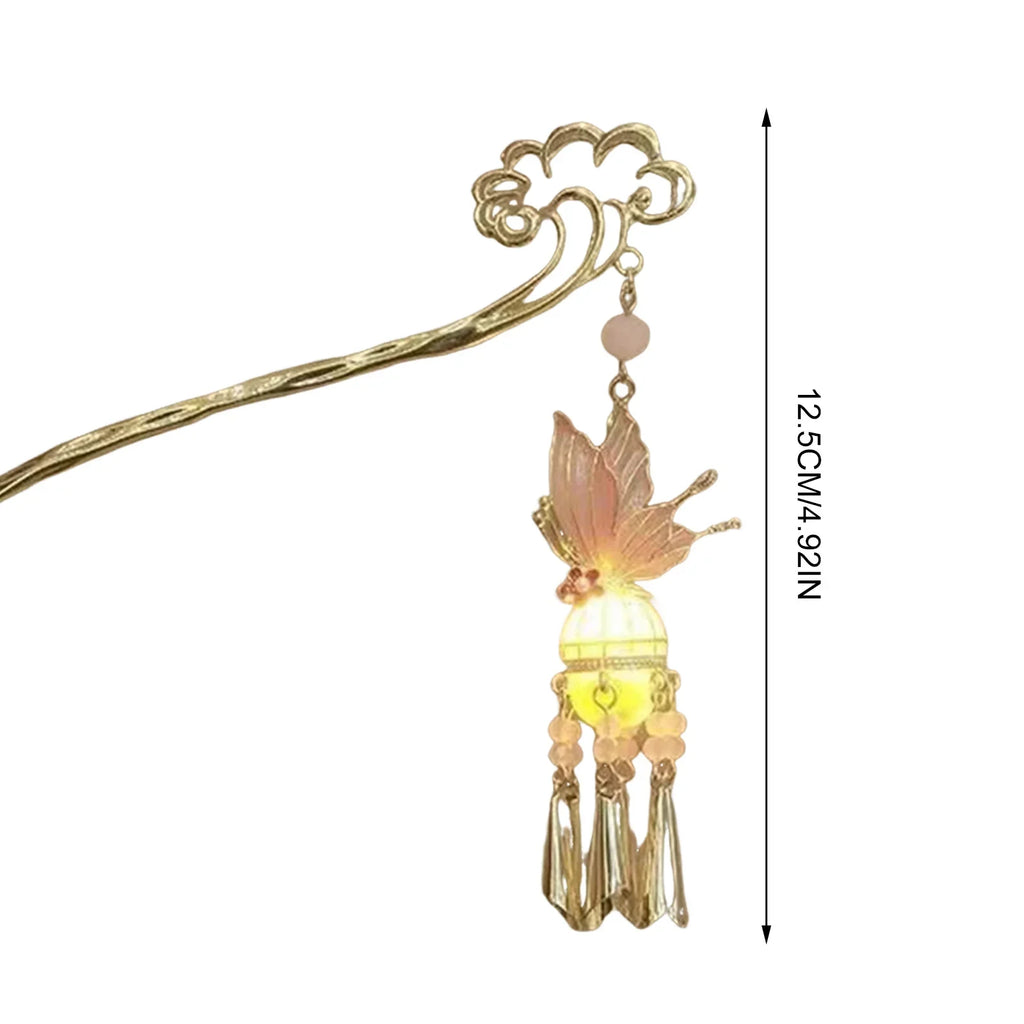 Luminous Tassel Hair Sticks | Chinese Style Chignon Chopsticks