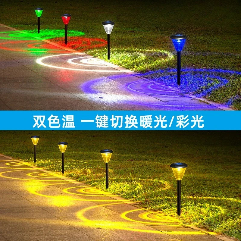 Lawn Ground Plug-in Solar Lamp Household Outdoor Sensor Waterproof