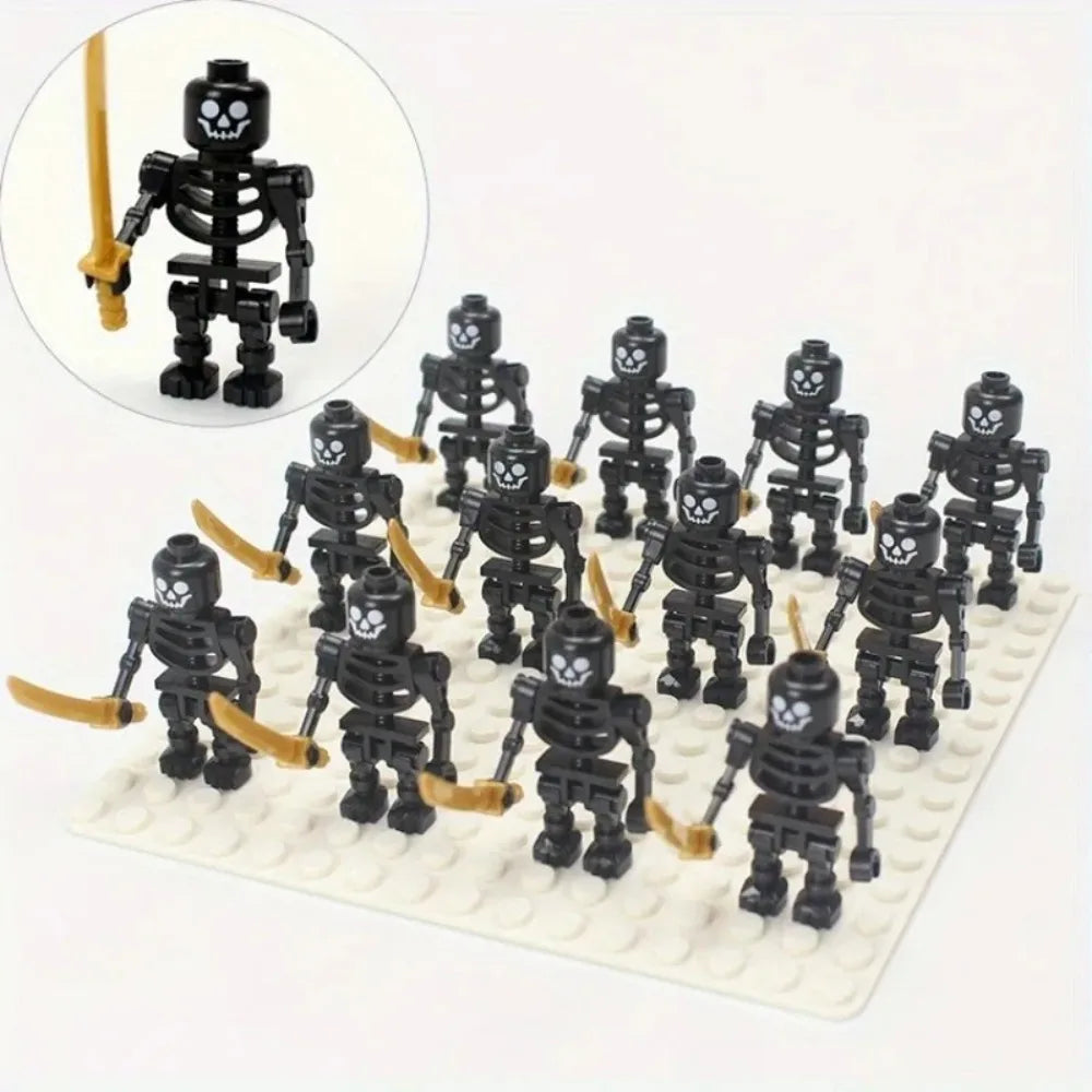 Skeleton Soldier Mini Building Blocks – Halloween Ninja Figures