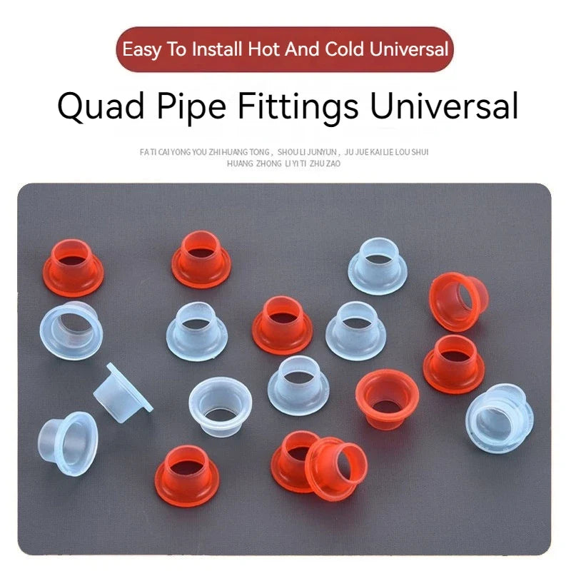 50-Pack Silicone Faucet Gasket Washers | Leak-Proof Pipe Seal