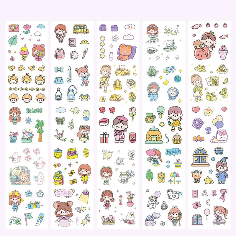 20 Sheets Waterproof Stickers Kids Toddlers 1000+ Vivid Children Boys
