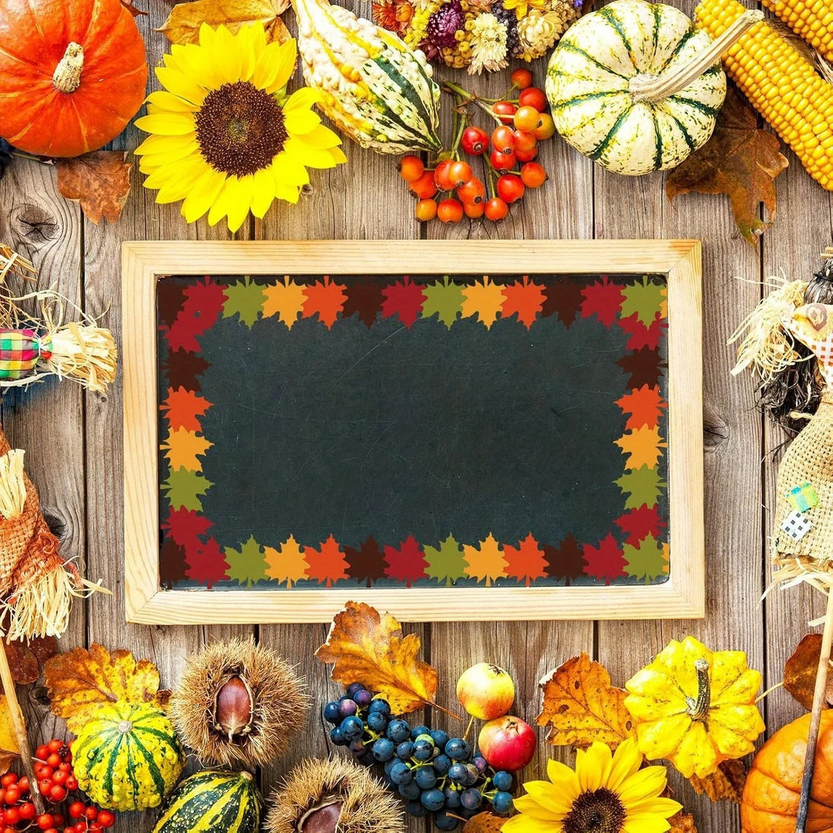 Autumn Maple Leaf Bulletin Board Border – 32ft Fall Decor Trim