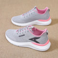Women's Breathable Lace-Up Sneakers | Non-Slip Rubber Sole
