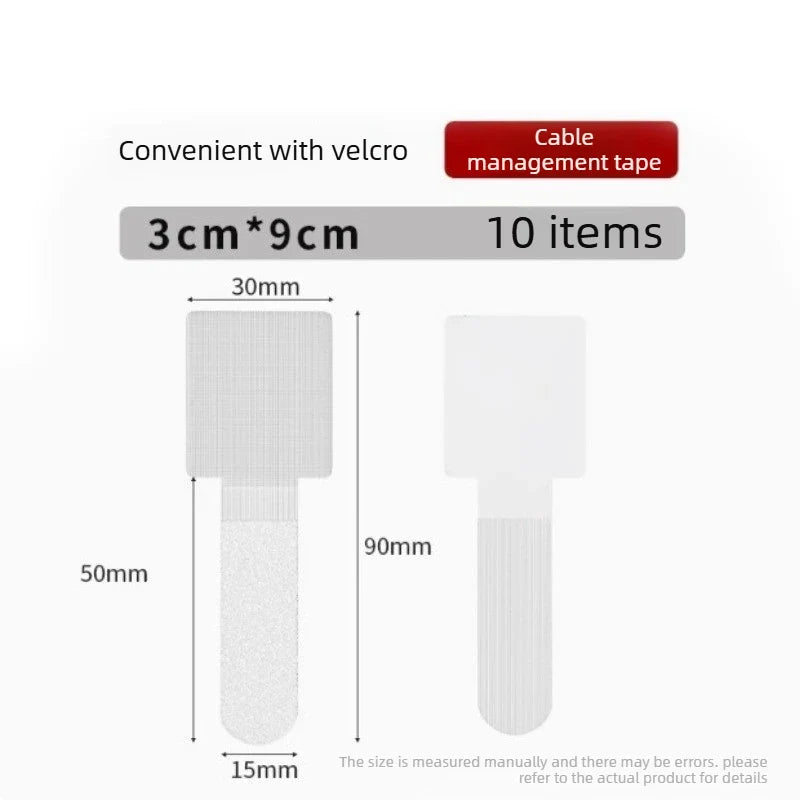 Reusable Self-Adhesive Cable Ties – 10 Pack Cord Organizer
