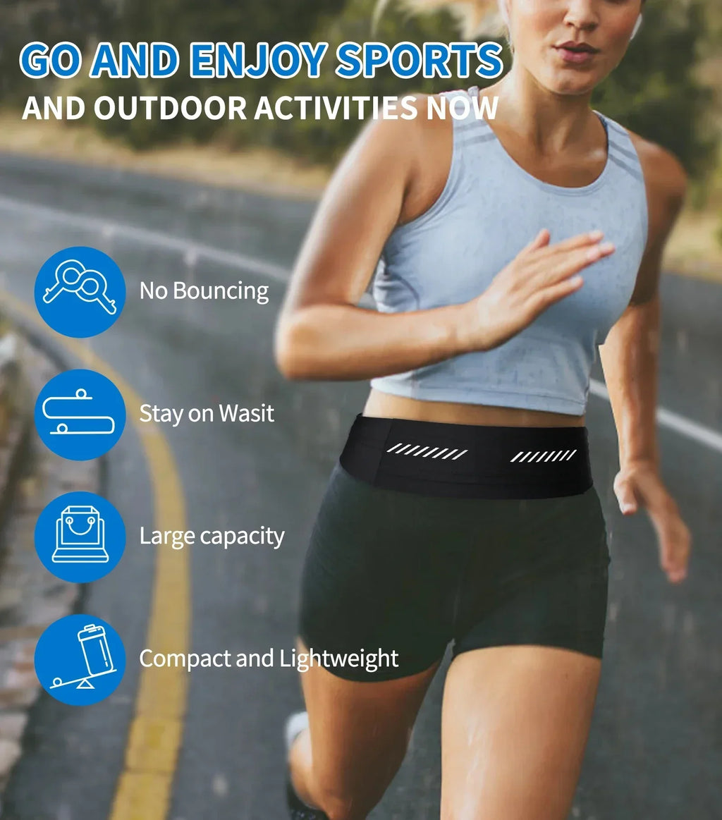 Sports Running Waist Belt Bag Ultra-thin Waterproof Phone Pouch
