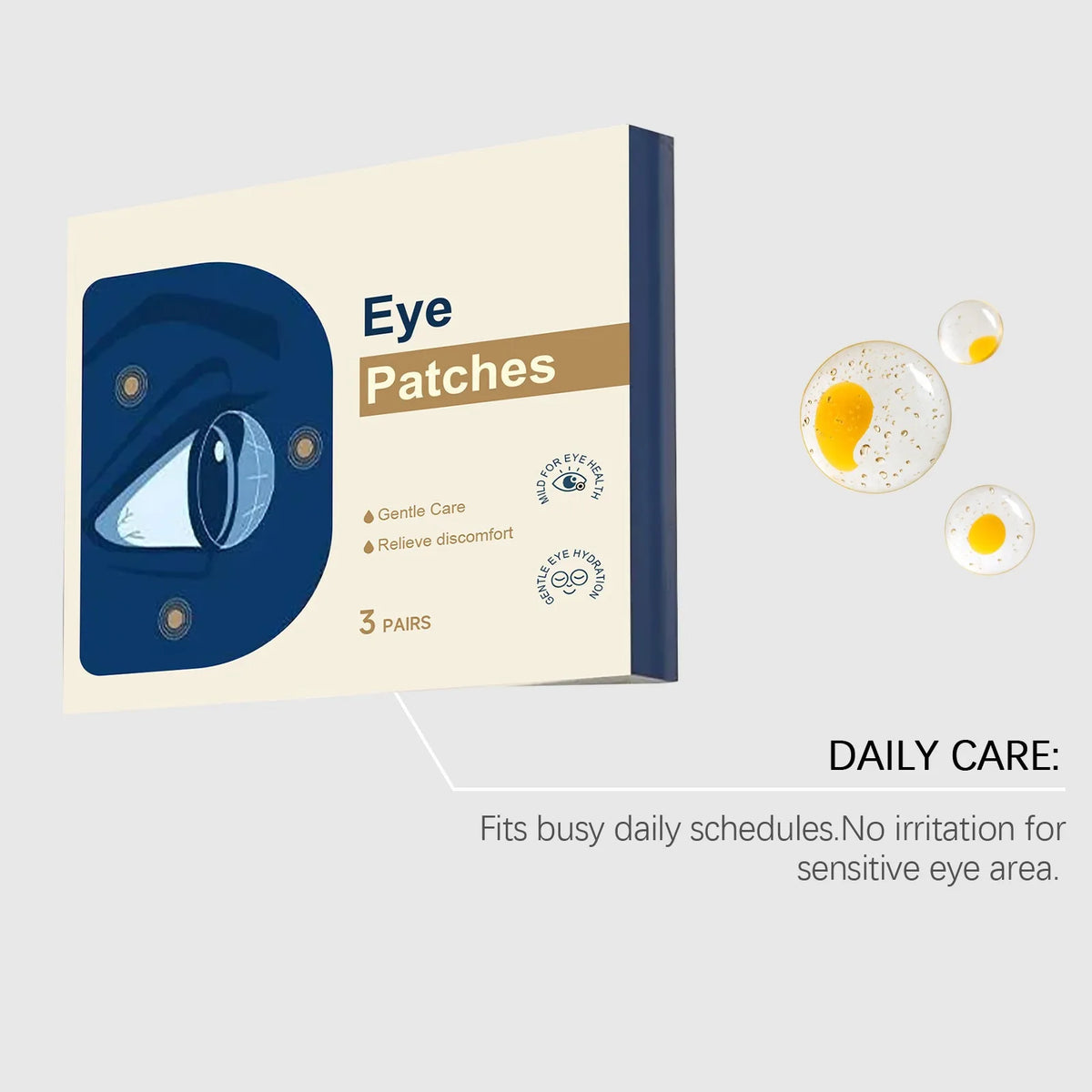 Cooling Mint Eye Patches – Hydrating & Refreshing 6 Pack