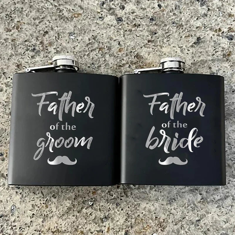 Wedding Party Metal Flask | Groom, Best Man & Groomsman Gift
