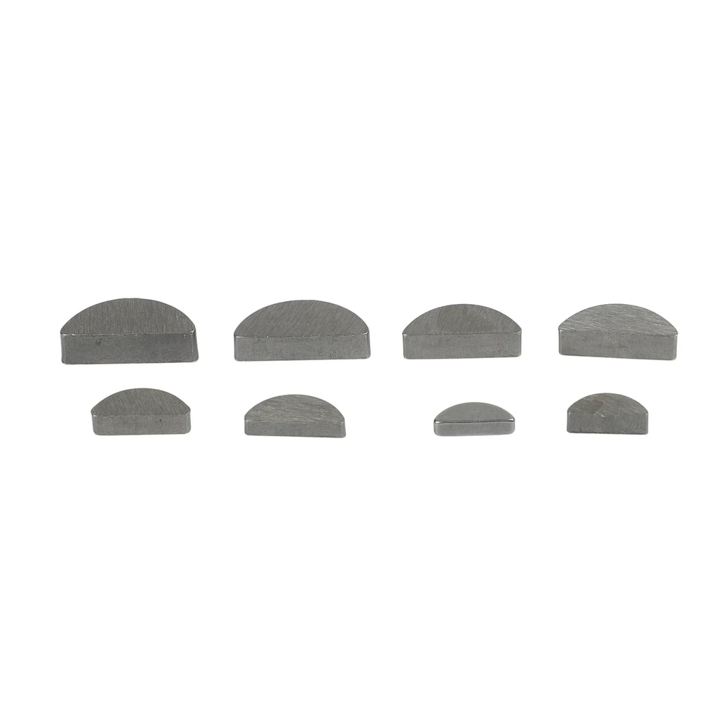 80pcs Carbon Steel Woodruff Half Moon Key Assortment Set