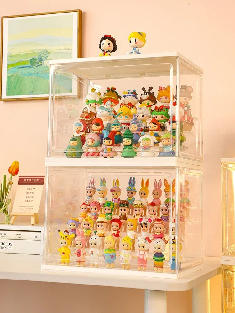 Large Collectible Figure Display Case – Dust-Proof Organizer Box