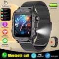 Military-Style Smart Watch | Bluetooth Call, Heart Rate, Flashlight