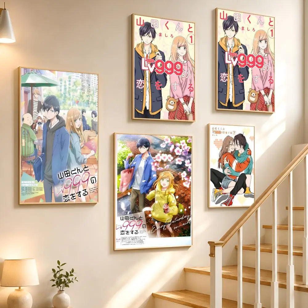 Yamada-kun at Lv999 Anime Poster HD Waterproof PVC Wall Sticker