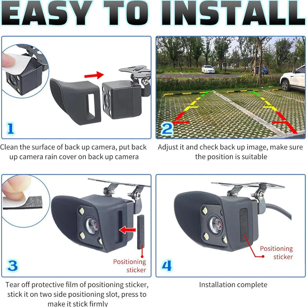 Silicone Backup Camera Rain Cover – Universal Car Truck RV