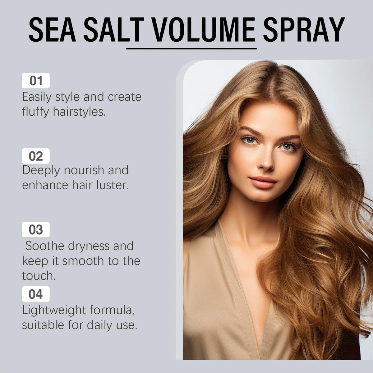 HOEGOA Sea Salt Hair Spray – Volume, Texture & Frizz Control