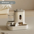 Automatic Pet Feeder Water Dispenser Large Capacity Raised Food Bowl