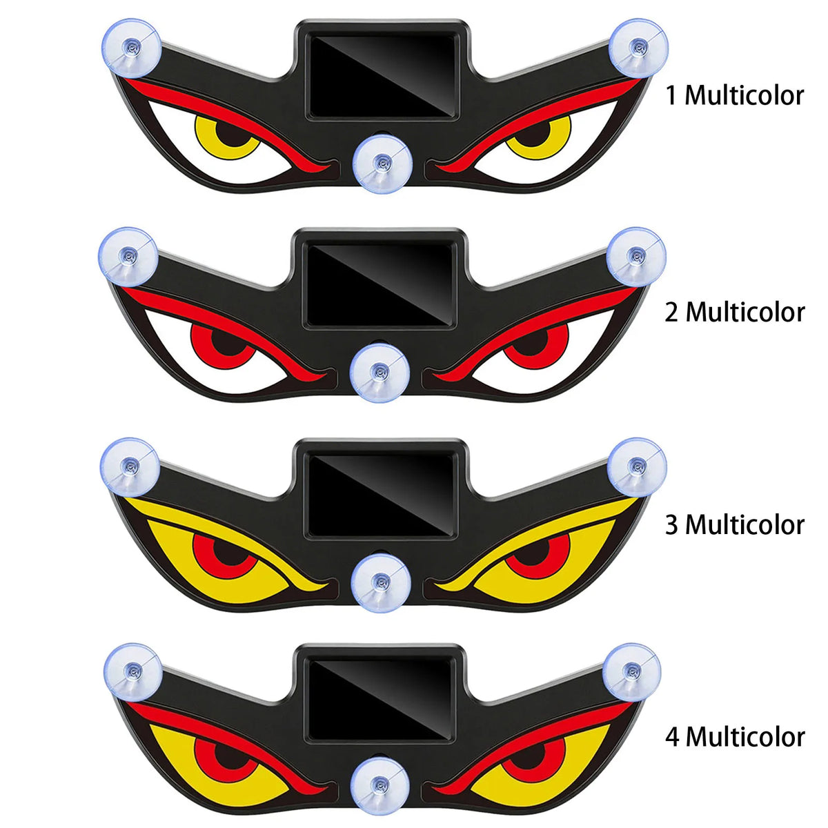 Car Eye Warning Lamp Solar Type-c Dual Power Atmosphere Breathing