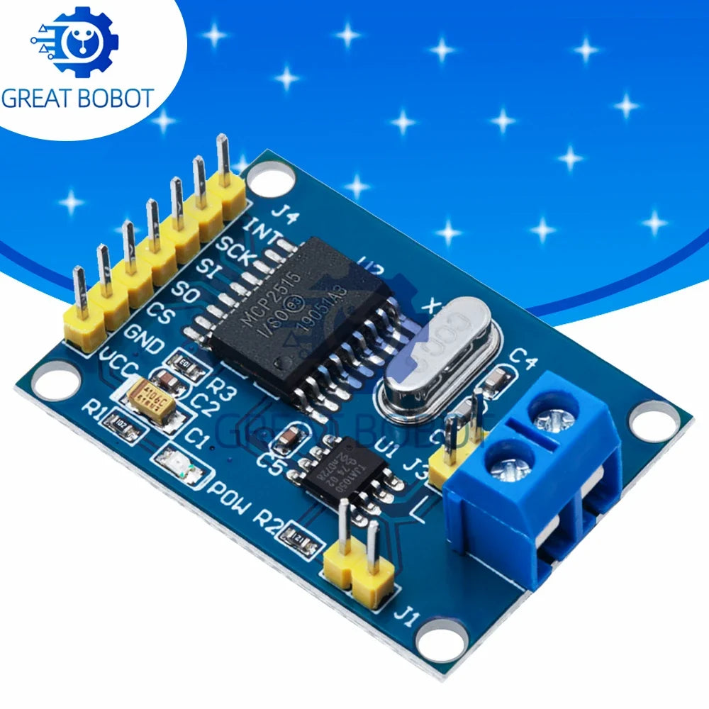 MCP2515 CAN Bus Module TJA1050 SPI for MCU & ARM Controllers