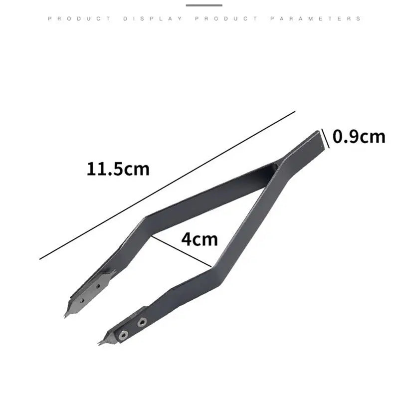 A36T-7825 V Watch Spring Bar Tweezers Repair Y-type Tape Remover Ear