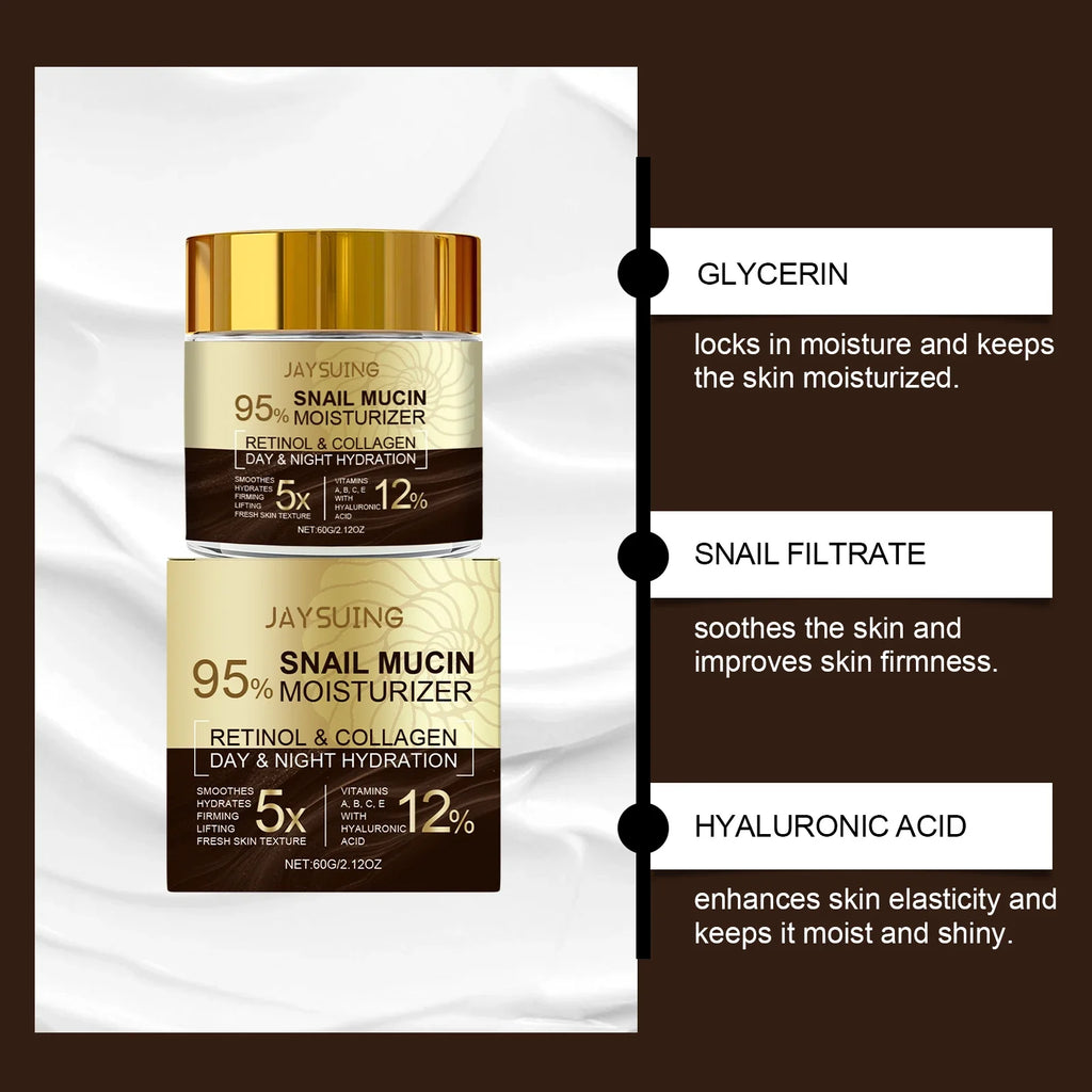 Jaysuing Snail Collagen Moisturizing Face Cream 60g – Firm & Smooth