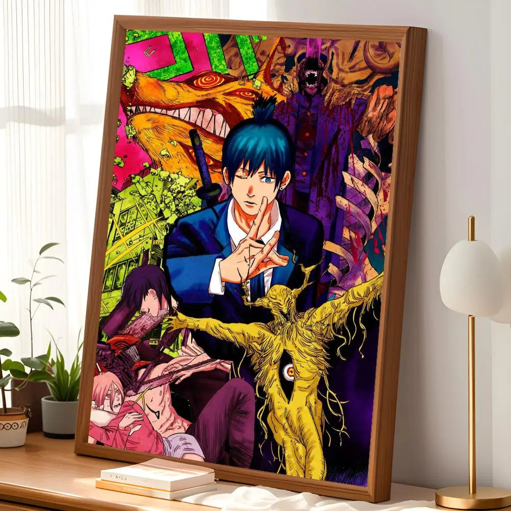 Aki Hayakawa Anime Self-Stick Wall Poster – HD Waterproof Art