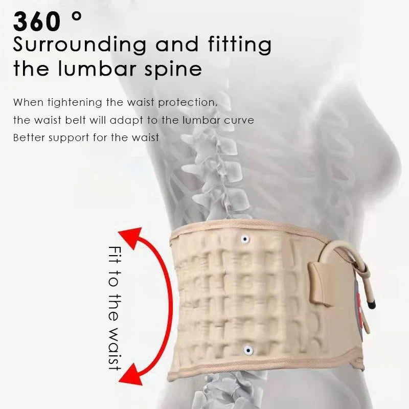 Inflatable Waist Brace Fixed Belt Traction Suitable Male Female Adult