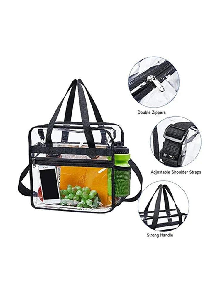 PVC Clear Waterproof Wash Bag Large Capacity Travel Shopping Storage