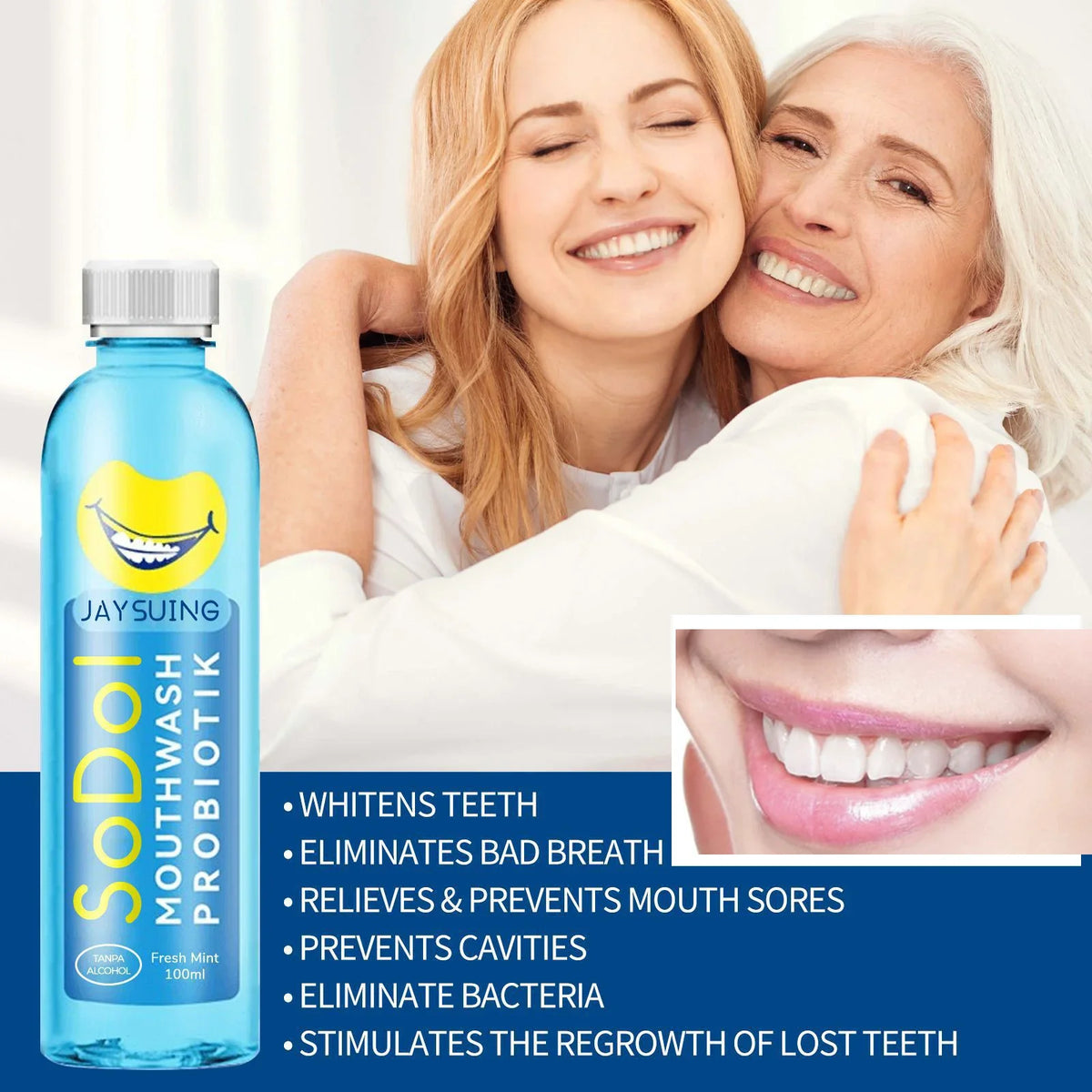 Jaysuing Mint Mouthwash 100ml – Fresh Breath & Gum Health