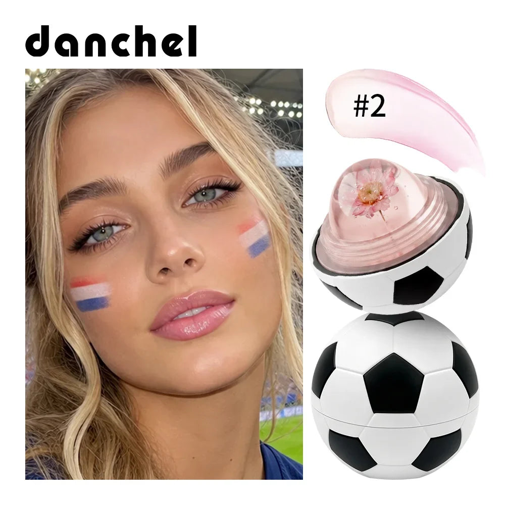 Soccer Ball pH Color-Changing Lip Balm – Flower-Infused