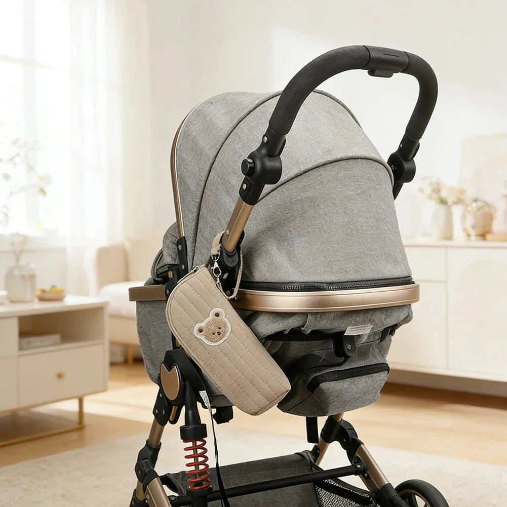 Plush Bear Baby Bottle Insulated Warmer Bag | Travel & Stroller