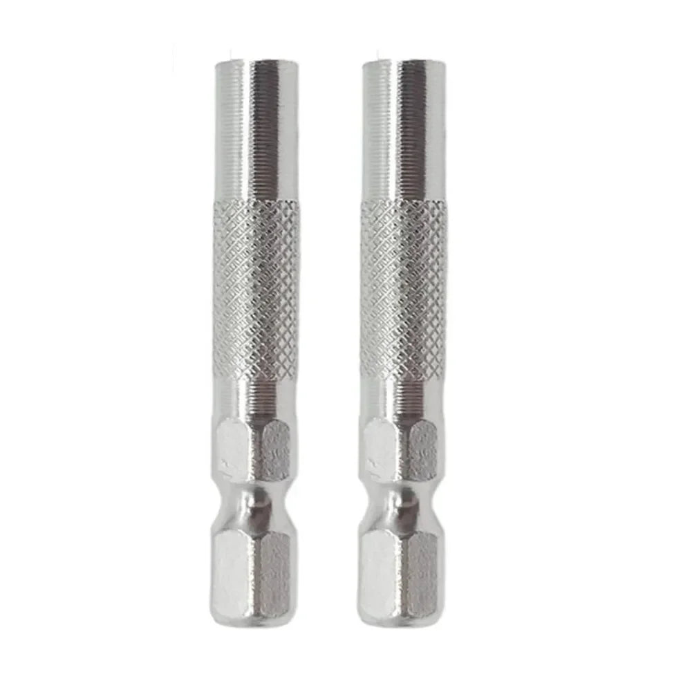 2-Pack 6.35mm to 4mm Magnetic Hex Bit Adapter – Screwdriver