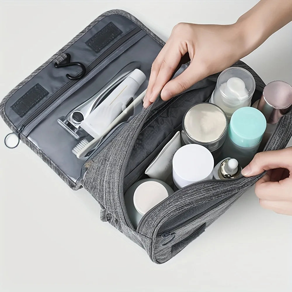 Waterproof Hanging Toiletry Bag – Travel Cosmetic Organizer