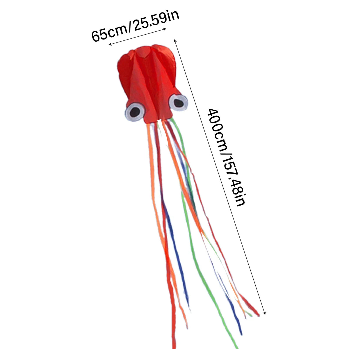 Large Octopus Kite – Easy Flyer with Handle & Line