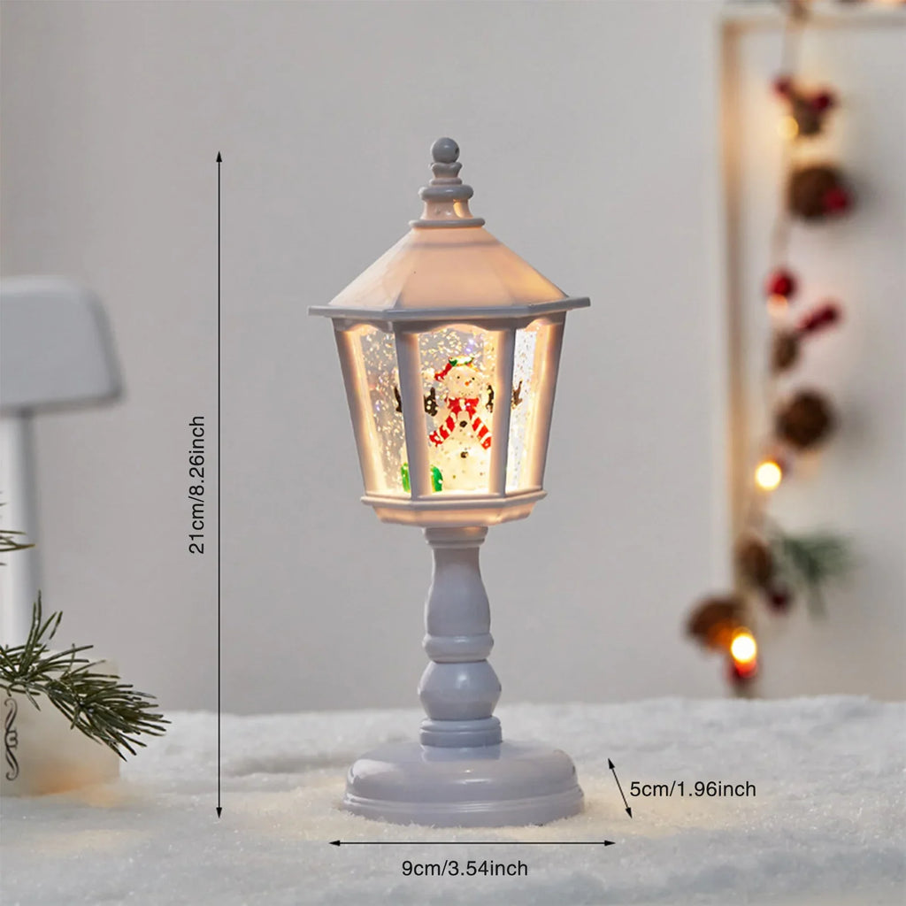 Christmas Snow Globe Lamp with Music & LED Light – Santa Scene