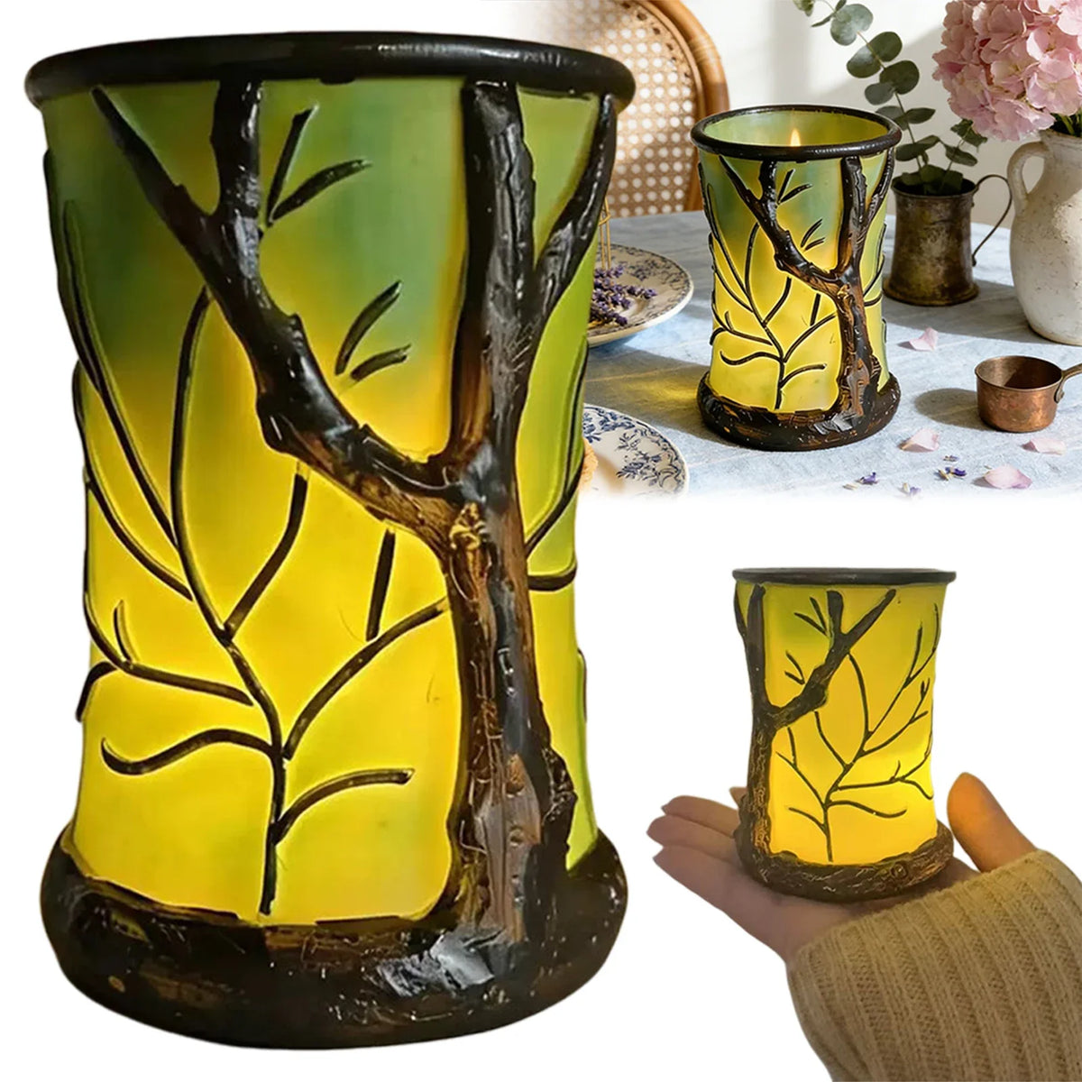 Leaf Shaped Forest Desk Lamp | Nature Ambient Table Light