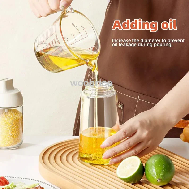 2-in-1 Oil Sprayer & Dispenser Bottle – 500ml Kitchen Spray