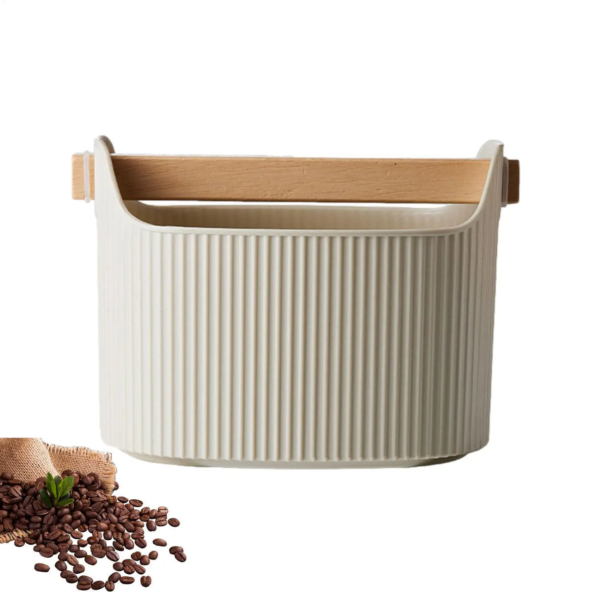 Shock-absorbent Coffee Knock Box Espresso Dump Bin Removable Bucket