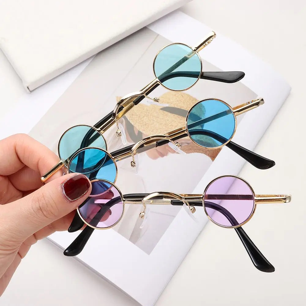 Small Round Sunglasses UV400 Metal Frame – Unisex Hip Hop Shades