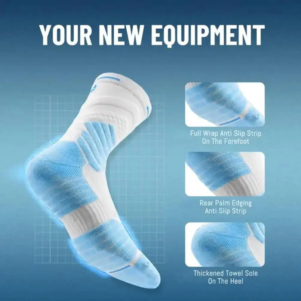 Men's Elite Thick Basketball Socks – Towel Bottom & High-Top