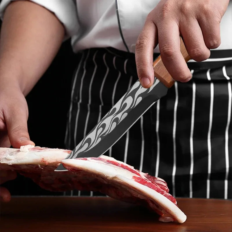 InLeung Forged Stainless Steel Boning Knife – Wood Handle