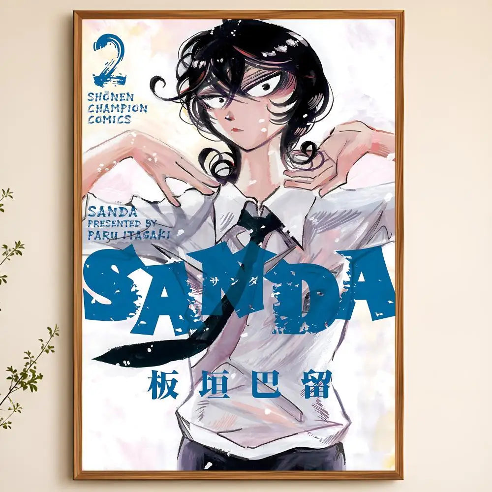 Anime SANDA HD Waterproof Self-Adhesive Wall Poster | Room Decor