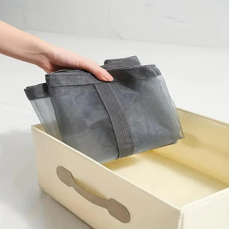 Foldable Dirty Laundry Basket Mesh Breathable Clothes Toy Storage