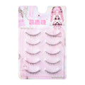 Natural Wispy Cat Eye False Lashes – 3D Strip Lashes 5 Pairs