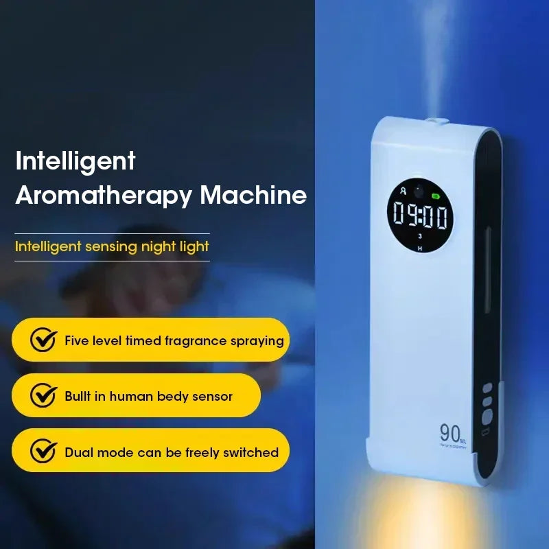 Wireless Hanging Essential Oil Diffuser with Night Light 90ml