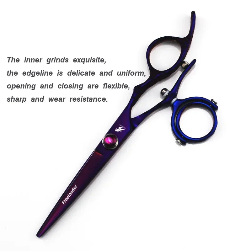 6" Swivel Thumb Hair Shears | 720° Rotating Hairdressing Scissors