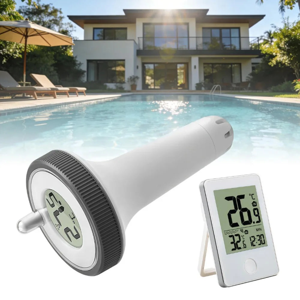 Wireless Floating Pool Thermometer – IP67 LCD Display