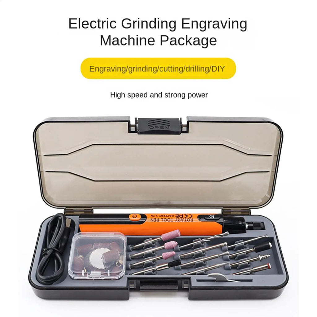 6-Speed Rechargeable Rotary Tool Kit | Engraving Pen & LED