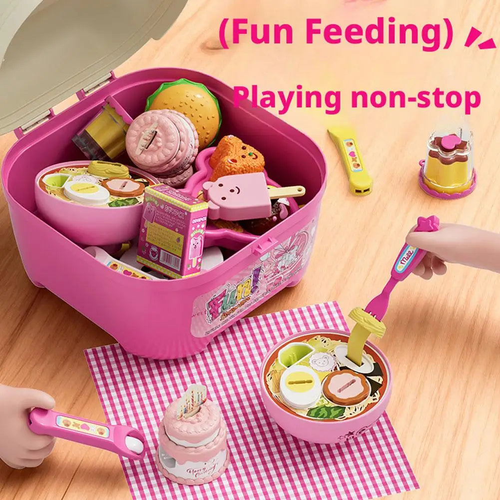 Rabbit Bento Food Feeding Toy Pudding Toys Early Education Playing