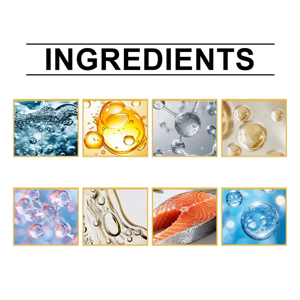 Korean Salmon Wrinkle Serum Skin Rejuvenation Essence Strengthens