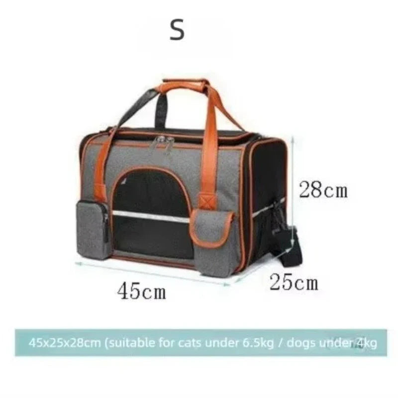 Anti-Collapse Pet Carrier Travel Bag | Dogs Cats Small Pets